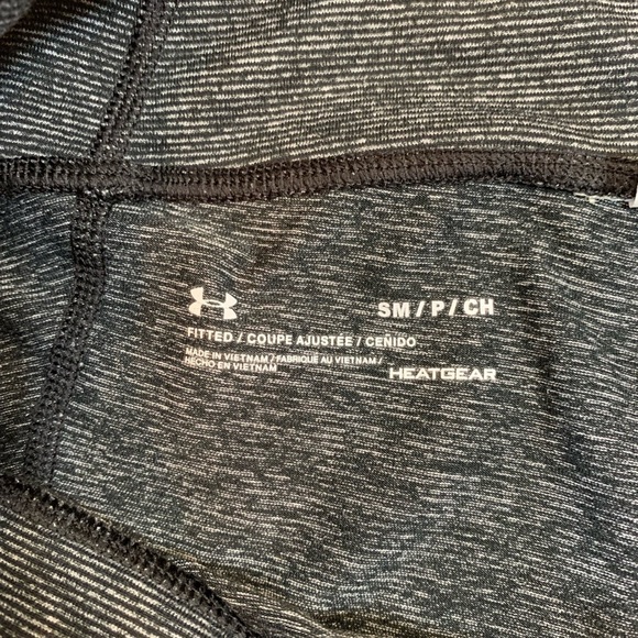 Under Armour Women Black Compression Heat Gear Capri Pant Sz Small - Picture 4 of 6